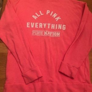 PINK sweatshirt very cute good condition SZ XS